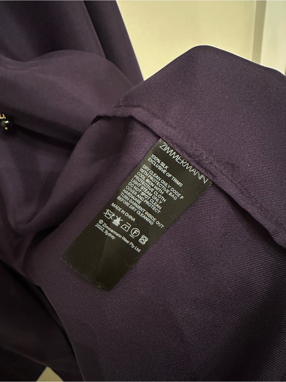 Zimmermann Tama silk navy blouse - 1 - Picture 6 of 9